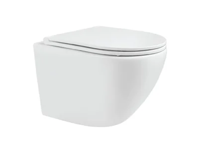 Κρεμαστή λεκάνη WC Τουαλέτας Opera Rimless White Matt 49 cm από Υαλώδη πορσελάνη.