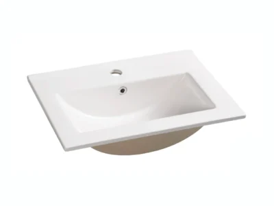 Επικαθήμενος νιπτήρας μπάνιου Lane 60 x 39 cm με υπερχείλιση.