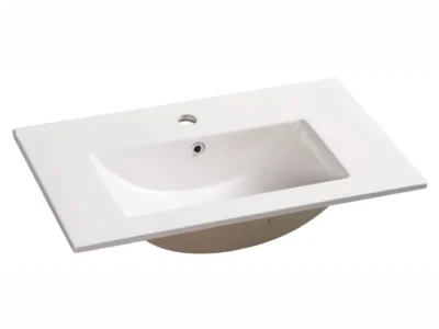 Επικαθήμενος νιπτήρας μπάνιου Lane 75 x 39 cm με υπερχείλιση.