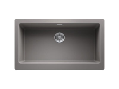 Νεροχύτης Κουζίνας Blanco Legra XL 6S 86 x 50 cm σε απόχρωση Alu Metallic. Κατασκευή από υλικό Silgranit Puradur με αντοχή στα χτυπήματα.