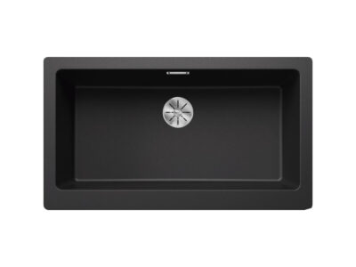 Νεροχύτης Κουζίνας Blanco Legra XL 6S 86 x 50 cm σε απόχρωση Antracita. Κατασκευή από υλικό Silgranit Puradur με αντοχή στα χτυπήματα.