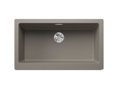 Νεροχύτης Κουζίνας Blanco Legra XL 6S 86 x 50 cm σε απόχρωση Tartufo. Κατασκευή από υλικό Silgranit Puradur με αντοχή στα χτυπήματα.