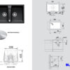 Νεροχύτης Κουζίνας Blanco Lexa 8 78 x 50 cm σε απόχρωση Alu Metallic. Κατασκευή από υλικό Silgranit Puradur με αντοχή στα χτυπήματα.