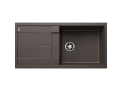 Νεροχύτης Κουζίνας Blanco Metra XL 6S 100 x 50 cm σε απόχρωση Coffee. Κατασκευή από υλικό Silgranit Puradur με αντοχή στα χτυπήματα.