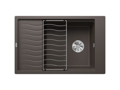 Νεροχύτης Κουζίνας Blanco Elon XL 6S 78 x 50 cm σε απόχρωση Coffee. Κατασκευή από υλικό Silgranit Puradur με αντοχή στα χτυπήματα.