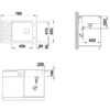 Νεροχύτης Κουζίνας Blanco Elon XL 6S 78 x 50 cm σε απόχρωση Antracita.