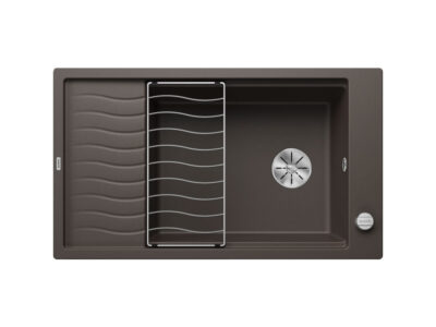 Νεροχύτης Κουζίνας Blanco Elon XL 8S 86 x 50 cm σε απόχρωση Coffee. Κατασκευή από υλικό Silgranit Puradur με αντοχή στα χτυπήματα.