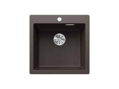 Νεροχύτης Κουζίνας Blanco Pleon 5 51 x 51 cm σε απόχρωση Coffee. Κατασκευή από υλικό Silgranit Puradur με αντοχή στα χτυπήματα.