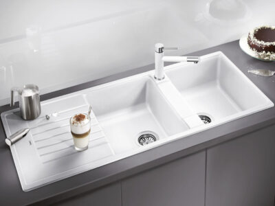 Νεροχύτης Κουζίνας Blanco Zia 8S 116 x 50 cm σε απόχρωση White.