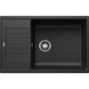 Νεροχύτης Κουζίνας Blanco Zia XL 6S 78 x 50 cm σε απόχρωση Black. Κατασκευή από υλικό Silgranit Puradur με αντοχή στα χτυπήματα.