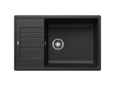 Νεροχύτης Κουζίνας Blanco Zia XL 6S 78 x 50 cm σε απόχρωση Black. Κατασκευή από υλικό Silgranit Puradur με αντοχή στα χτυπήματα.