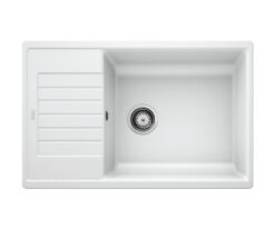 Νεροχύτης Κουζίνας Blanco Zia XL 6S 78 x 50 cm σε απόχρωση White. Κατασκευή από υλικό Silgranit Puradur με αντοχή στα χτυπήματα.