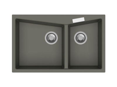 Νεροχύτης Κουζίνας Macart Harmony 80 x 50 cm σε απόχρωση Pearl. Κατασκευή από υλικό Silgranit Puradur με αντοχή στα χτυπήματα.