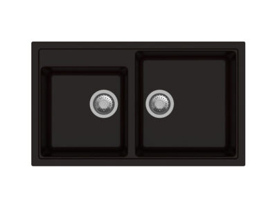 Νεροχύτης Κουζίνας Macart Lexus N-200 86 x 50 cm σε απόχρωση Brasil. Κατασκευή από υλικό Silgranit Puradur με αντοχή στα χτυπήματα.