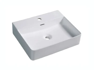 Επιτραπέζιος νιπτήρας μπάνιου Dion 50 x 42 cm με υπερχείλιση.