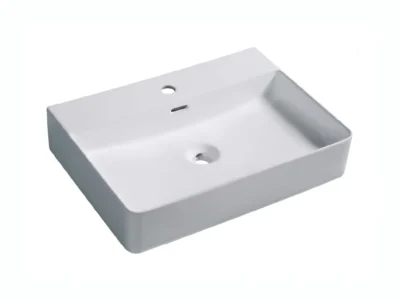 Επιτραπέζιος νιπτήρας μπάνιου Dion 60 x 43 cm με υπερχείλιση.