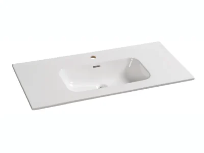 Επικαθήμενος νιπτήρας μπάνιου Eden 100 x 46 cm με υπερχείλιση.