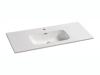 Επικαθήμενος νιπτήρας μπάνιου Eden 120 x 46 cm με υπερχείλιση.