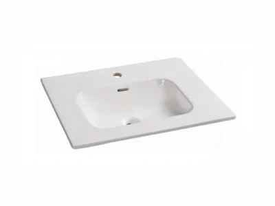 Επικαθήμενος νιπτήρας μπάνιου Eden 60 x 46 cm με υπερχείλιση.