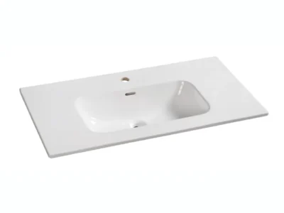 Επικαθήμενος νιπτήρας μπάνιου Eden 90 x 46 cm με υπερχείλιση.