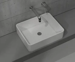Επιτραπέζιος νιπτήρας μπάνιου Base 51 x 40 cm χωρίς υπερχείλιση.