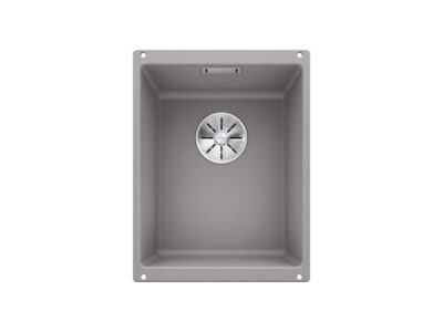 Υποένθετος Νεροχύτης Κουζίνας Blanco Subline 320-U 35 x 46 cm σε απόχρωση Alu Metallic. Κατασκευή από υλικό Silgranit Puradur με αντοχή στα χτυπήματα.