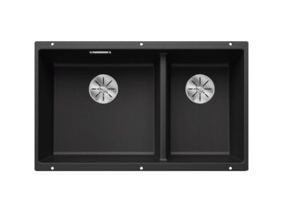 Υποένθετος Νεροχύτης Κουζίνας Blanco Subline 430/270-U 75 x 46 cm σε απόχρωση Antracita. Κατασκευή από υλικό Silgranit Puradur με αντοχή στα χτυπήματα.