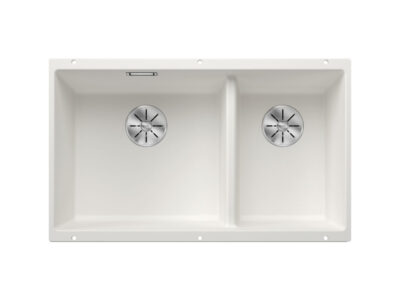 Υποένθετος Νεροχύτης Κουζίνας Blanco Subline 430/270-U 75 x 46 cm σε απόχρωση White. Κατασκευή από υλικό Silgranit Puradur με αντοχή στα χτυπήματα.
