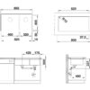 Υποένθετος Νεροχύτης Κουζίνας Blanco Subline 480/320-U 85 x 46 cm σε απόχρωση Alu Metallic. Κατασκευή από υλικό Silgranit Puradur με αντοχή στα χτυπήματα.