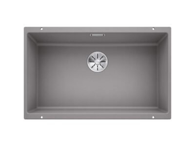 Υποένθετος Νεροχύτης Κουζίνας Blanco Subline 700-U 73 x 46 cm σε απόχρωση Alu Metallic. Κατασκευή από υλικό Silgranit Puradur με αντοχή στα χτυπήματα.