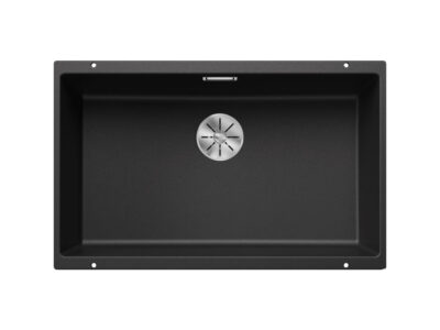 Υποένθετος Νεροχύτης Κουζίνας Blanco Subline 700-U 73 x 46 cm σε απόχρωση Antracita. Κατασκευή από υλικό Silgranit Puradur με αντοχή στα χτυπήματα.