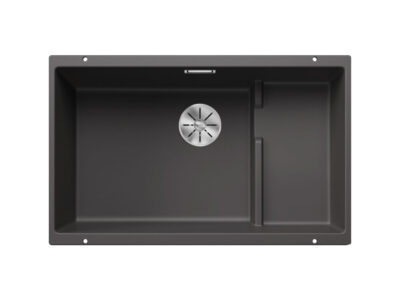 Υποένθετος Νεροχύτης Κουζίνας Blanco Subline 700-U Level 73 x 46 cm σε απόχρωση Rock Grey. Κατασκευή από υλικό Silgranit Puradur με αντοχή στα χτυπήματα.