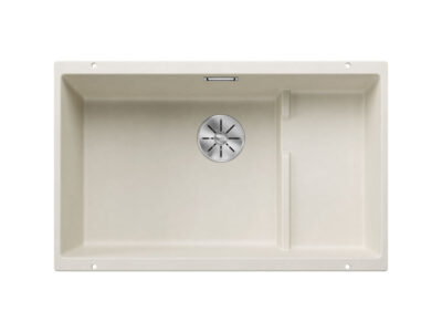 Υποένθετος Νεροχύτης Κουζίνας Blanco Subline 700-U Level 73 x 46 cm σε απόχρωση Soft White. Κατασκευή από υλικό Silgranit Puradur με αντοχή στα χτυπήματα.