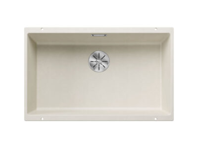 Υποένθετος Νεροχύτης Κουζίνας Blanco Subline 700-U 73 x 46 cm σε απόχρωση Soft White. Κατασκευή από υλικό Silgranit Puradur με αντοχή στα χτυπήματα.