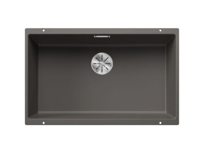 Υποένθετος Νεροχύτης Κουζίνας Blanco Subline 700-U 73 x 46 cm σε απόχρωση Volcano Grey. Κατασκευή από υλικό Silgranit Puradur με αντοχή στα χτυπήματα.