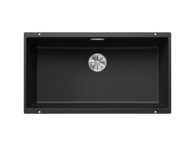 Υποένθετος Νεροχύτης Κουζίνας Blanco Subline 800-U 83 x 46 cm σε απόχρωση Antracita. Κατασκευή από υλικό Silgranit Puradur με αντοχή στα χτυπήματα.