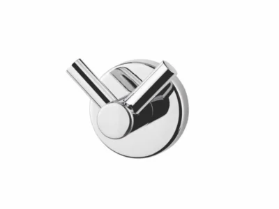 Μεταλλικό άγγιστρο διπλό, επιτοίχιας τοποθέτησης Mare 71223 Chrome. Κατασκευασμένο από συμπαγή ορείχαλκο.