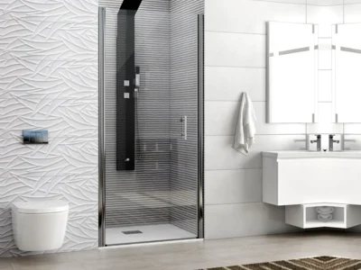 Καμπίνα ντουζιέρας από Τοίχο σε Τοίχο με Διαφανές Κρύσταλλο ασφαλείας S 28 CL 70 cm.