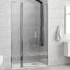 Καμπίνα ντουζιέρας από Τοίχο σε Τοίχο με Διαφανές Κρύσταλλο ασφαλείας Panex 600 CL 130 cm.