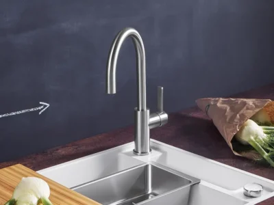 Μπαταρία Κουζίνας Blanco Candor Inox Brushed.