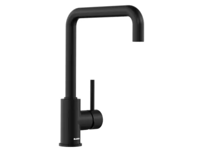 Μπαταρία Κουζίνας Blanco Mili. Κορμός με υψηλό περιστρεφόμενο ρουξούνι σε απόχρωση Black Matt.