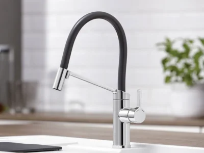 Μπαταρία Κουζίνας Blanco Viu S. Υψηλό περιστρεφόμενο ρουξούνι με Εύκαμπτο σπιράλ και αποσπώμενο Ντουζ.