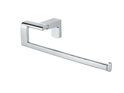 Μεταλλική διπλή χαρτοθήκη επιτοίχιας τοποθέτησης Premium 71006 Chrome. Κατασκευασμένη από συμπαγή ορείχαλκο.