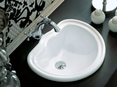 Ένθετος νιπτήρας μπάνιου Kerasan Retro 46 x 38 cm χωρίς υπερχείλιση.