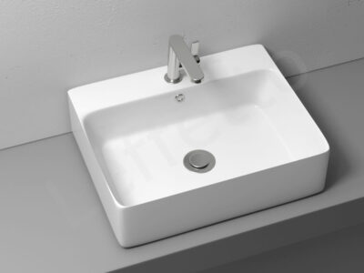 Επιτραπέζιος νιπτήρας μπάνιου Eros 52 x 42 cm με υπερχείλιση.