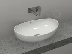 Επιτραπέζιος νιπτήρας μπάνιου Ovale 59 x 38 cm χωρίς υπερχείλιση