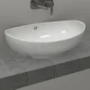 Επιτραπέζιος νιπτήρας μπάνιου Ovale 59 x 38 cm χωρίς υπερχείλιση