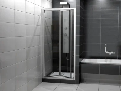 Καμπίνα ντουζιέρας από Τοίχο σε Τοίχο με Διαφανές Κρύσταλλο ασφαλείας Vanity CL 91 cm.