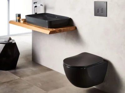 Κρεμαστή λεκάνη WC Τουαλέτας Free Rimless FE-322 Antracita Matt 51 cm από Υαλώδη πορσελάνη.