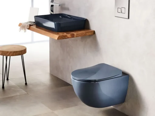 Κρεμαστή λεκάνη WC Τουαλέτας Free FE-320 Basalt Matt 51 cm από Υαλώδη πορσελάνη.